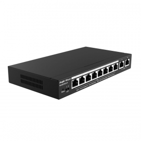 Switch Ruijie RG-ES210GC-LP, 8 Port PoE, 2 Port Uplink