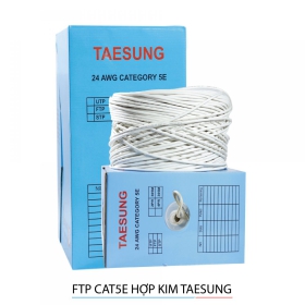 Dây mạng Taesung Cat5E UTP Hợp kim, Trắng