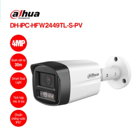 Camera IP Dahua 4MP DH-IPC-HFW2449TL-S-PV