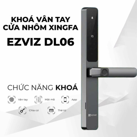 Khóa cửa thông minh EZVIZ DL06 Pro - Khóa cửa nhôm cao cấp