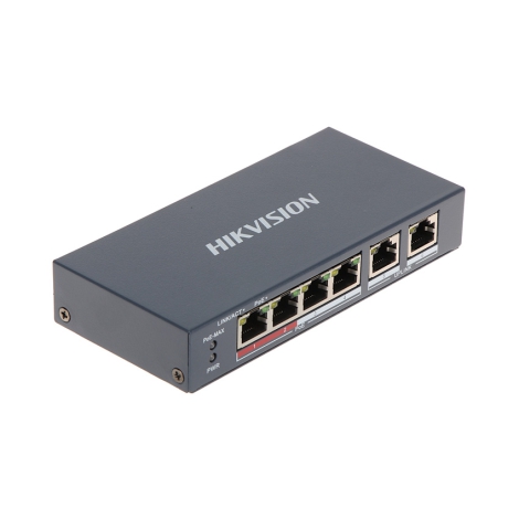 Switch Hikvision DS-3E0106P-E/M: 4-Port PoE 100Mbp