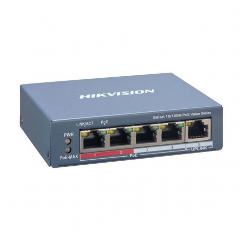 Switch POE 4 cổng Hikvision DS-3E1105P-EI/M