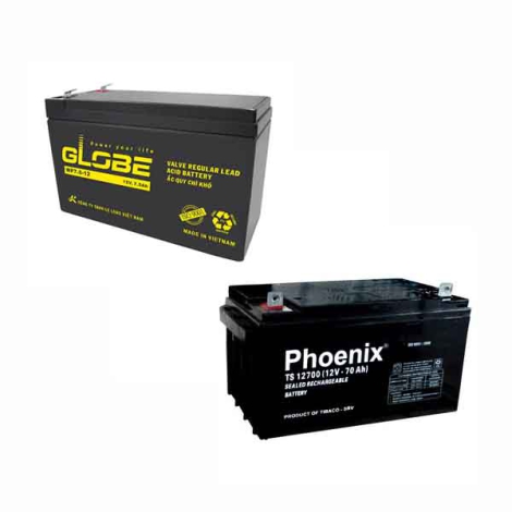 Ắc quy khô 12V-7AH Global, Phoenix