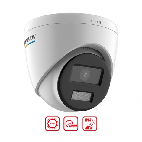 Camera IP bán cầu Hikvision DS-2CD1327G2-LUF 2MP có màu, có mic