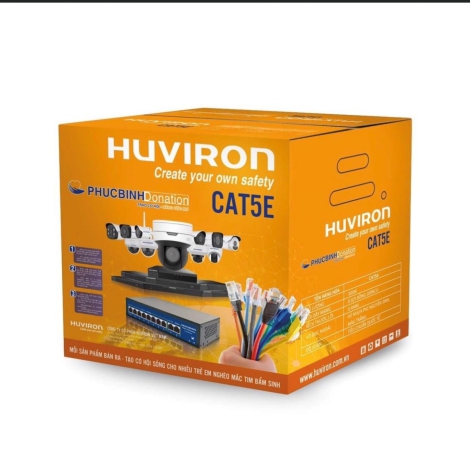 Cáp mạng HUVIRON F-UTP/CAT5E-0.4-100