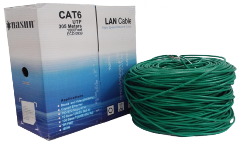 Dây mạng Nasun Cat6 UTP ECO-0939, CCA, 305m/Cuộn