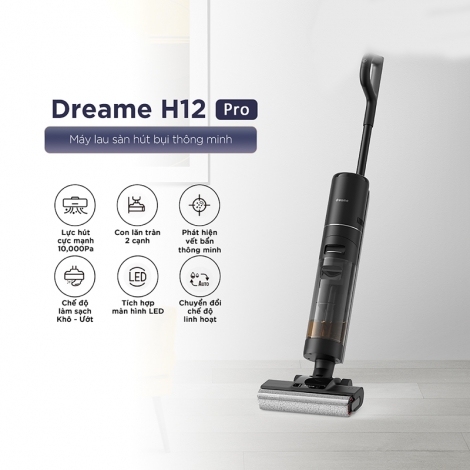 Máy lau nhà hút bụi khô ướt Dreame H12 Pro