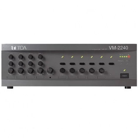 Mixer Amplifier 240W kèm bộ chọn 5 vùng loa TOA VM-2240 ER