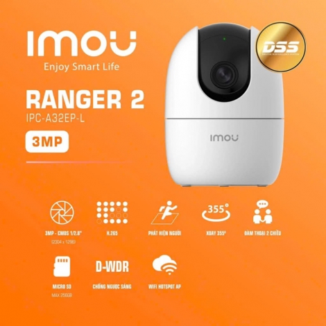 Camera wifi trong nhà iMOU A32EP 3MP